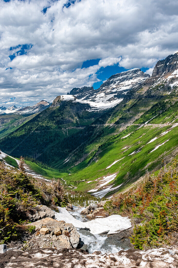 Glacier fed Rivers in Glacier National Park