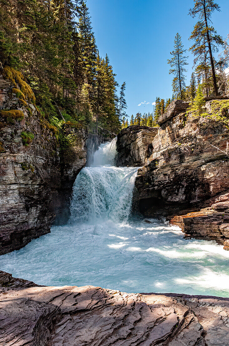 Glacier fed Rivers in Glacier National Park