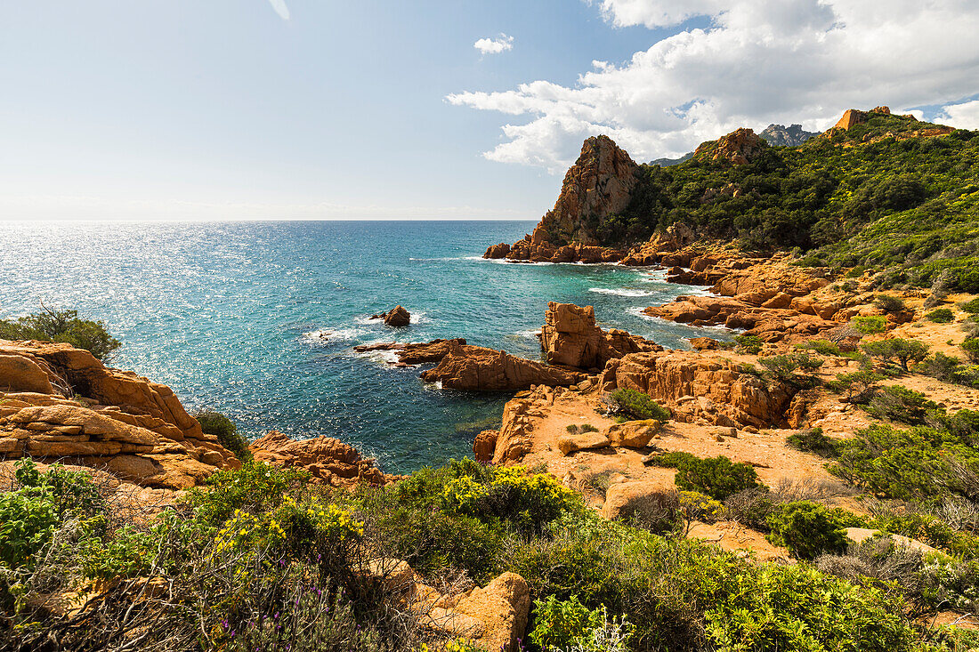 Küste bei Su Sirboni, Sardinien, Italien