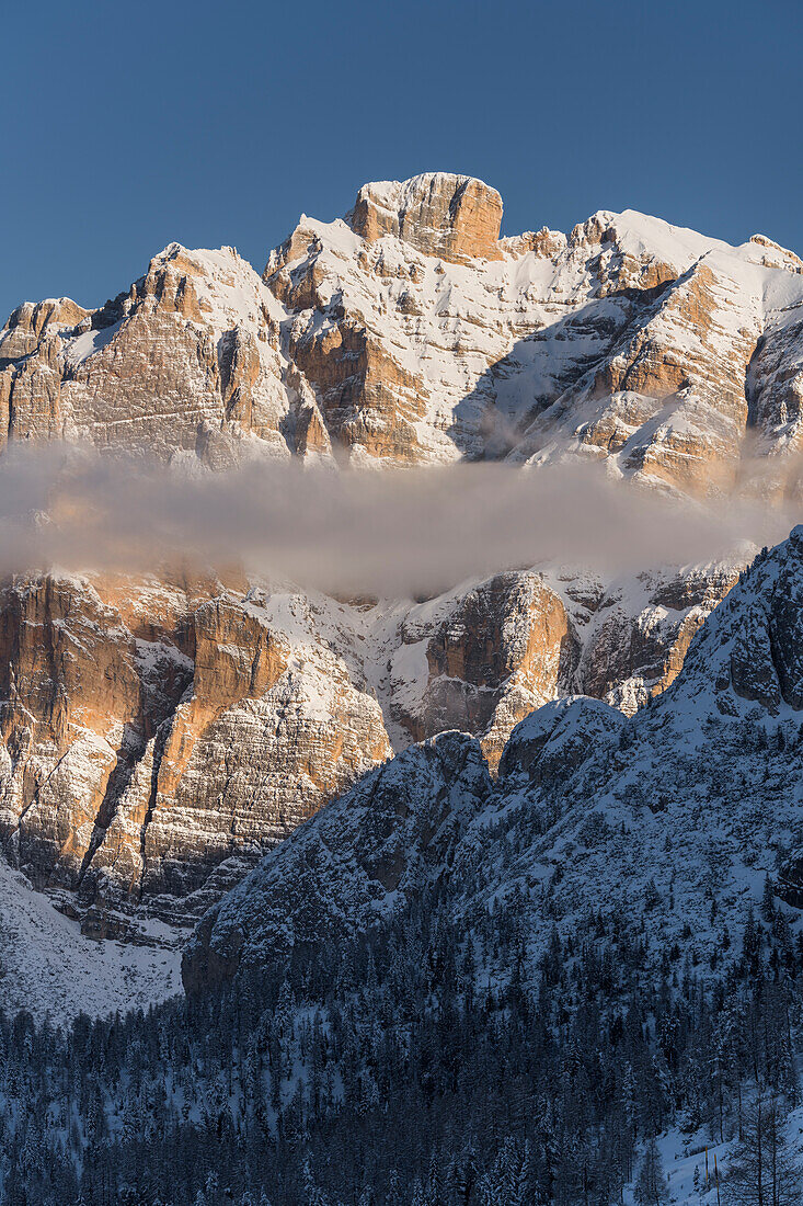Piz dles Cunturines vom Valparola Pass, Südtirol, Alto Adige, Italien