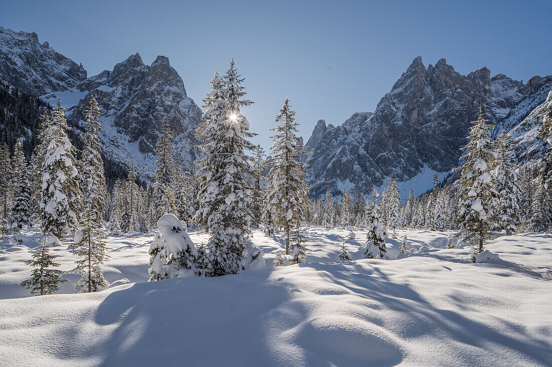 Fischleintal, Elferkofel, Einserkofel, Sexten, Südtirol, Alto Adige, Italien