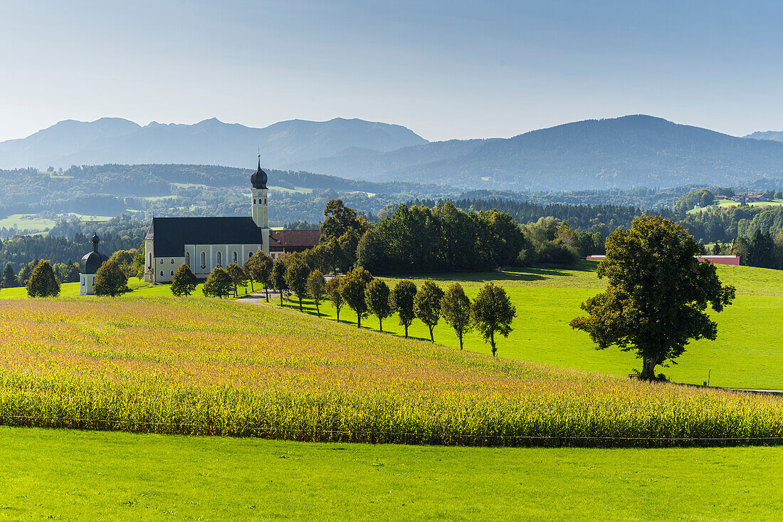  Wilparting St.Marinus pilgrimage church, Irschenberg, Bavaria, Germany 