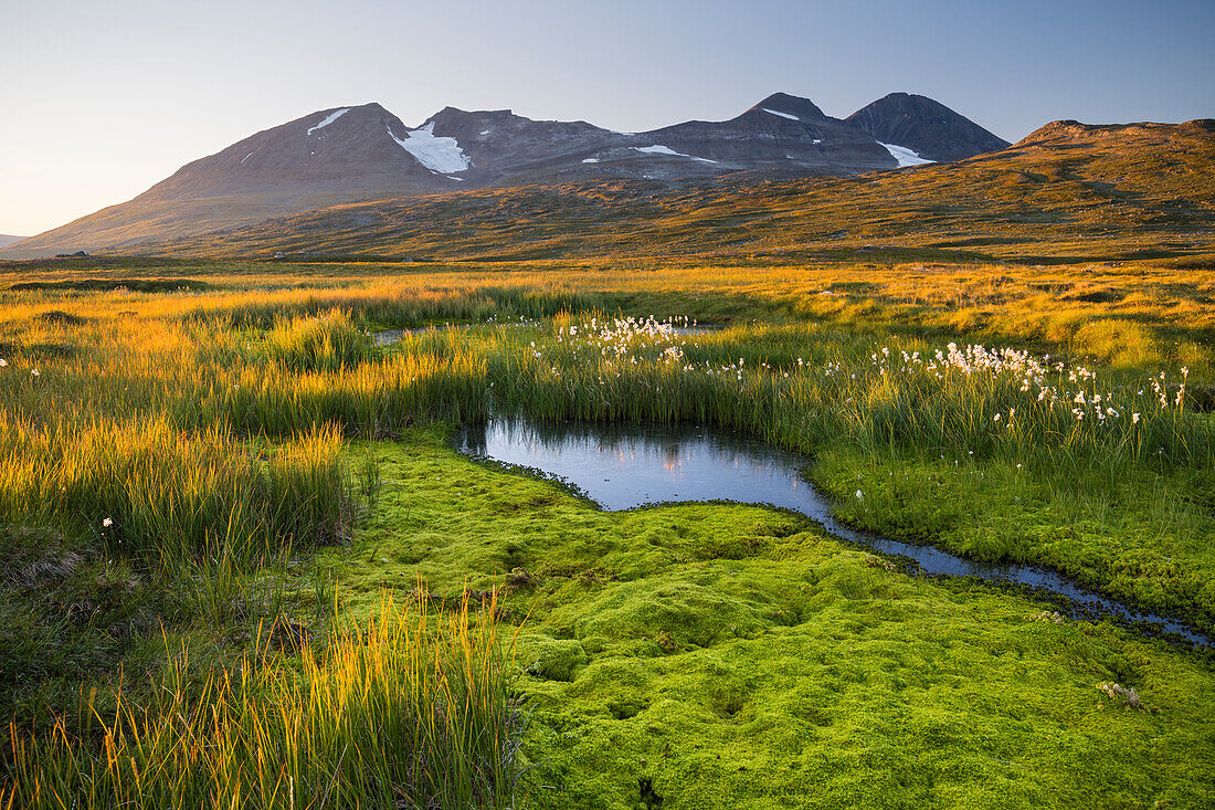  Akka mountain range, Sarek National Park, Lapland, Sweden, Europe 