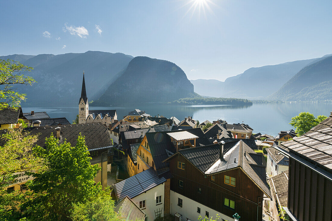 Hallstatt, Hallstätter See, Salzkammergut, Oberösterreich, Österreich