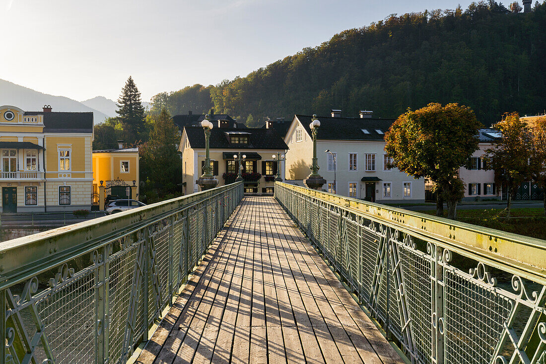  Bad Ischl, bridge over the Traun, Salzkammergut, Upper Austria, Austria 