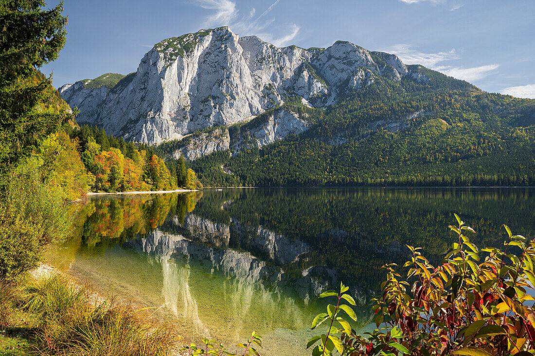 Blick auf die Trisselwand, Altausseer See, Altaussee, Salzkammergut, Steiermark, Österreich