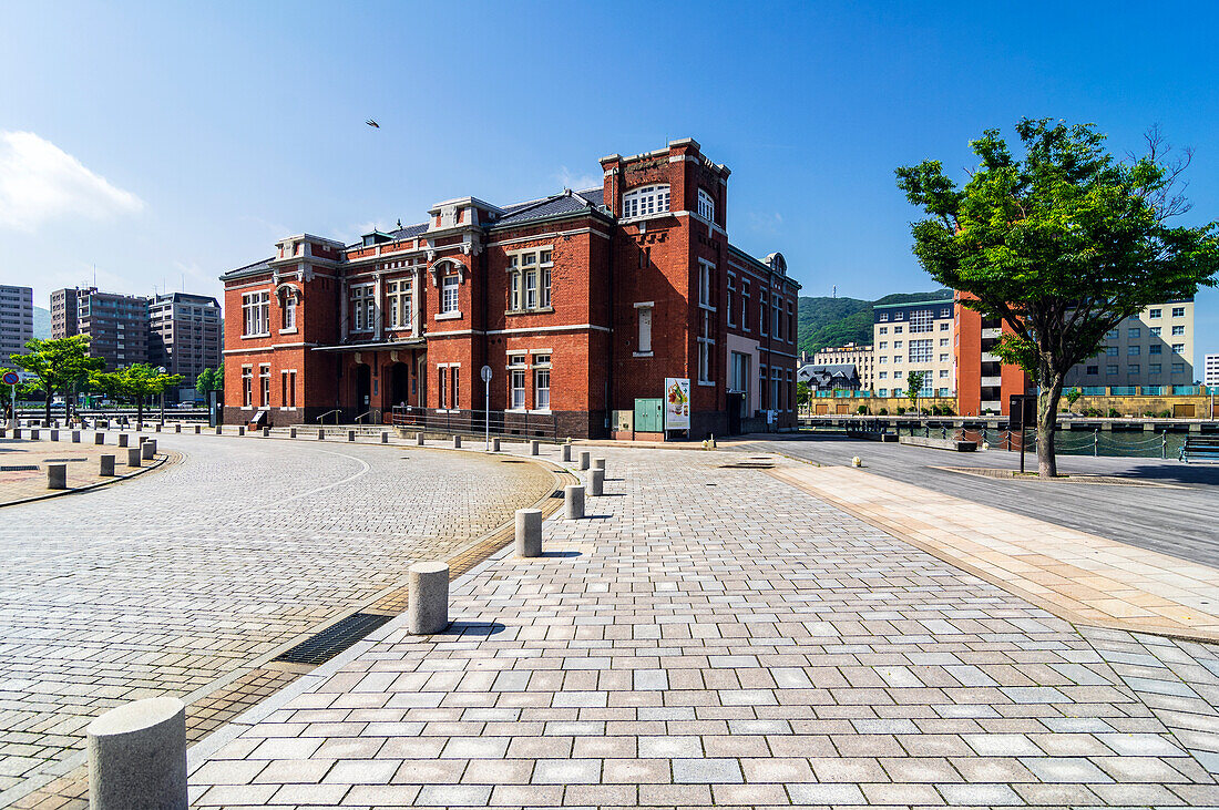 Stadtansicht, Stadtteil Mojiku, Stadt Kitakyushu, Präfektur Fukuoka, Japan