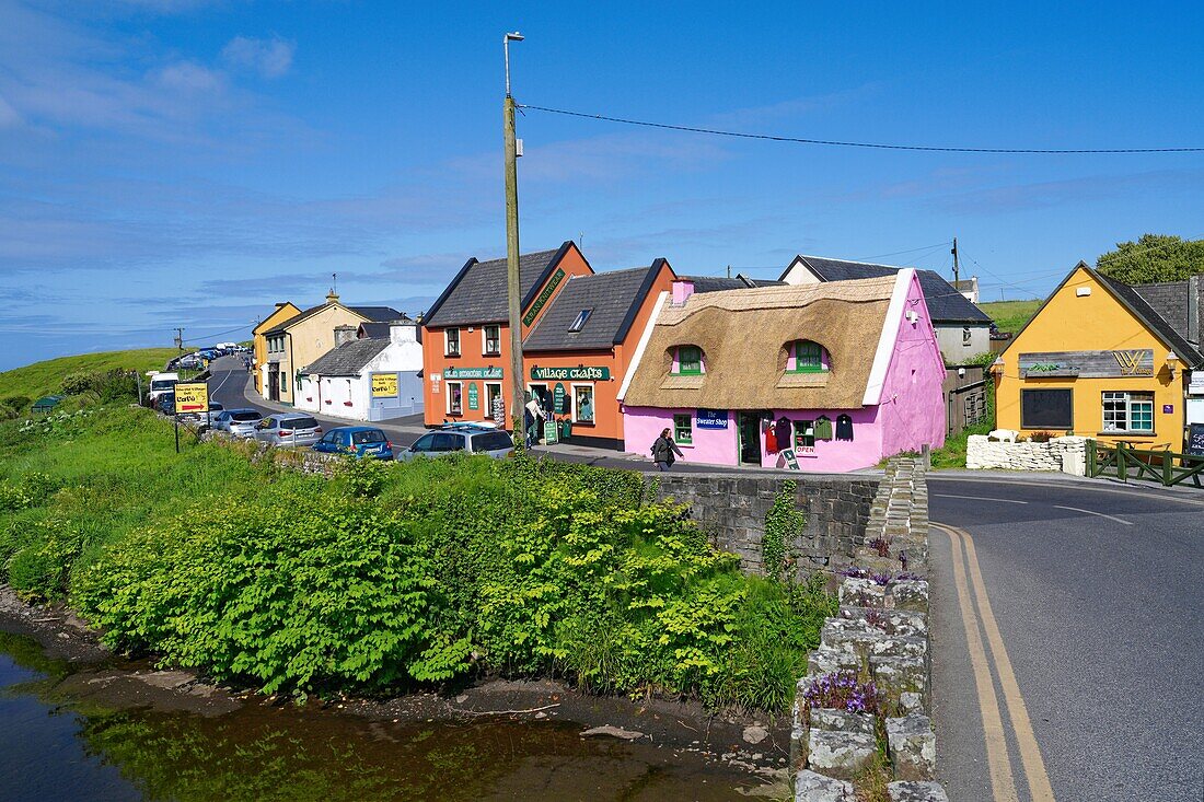 Irland, County Clare, Fischerdorf Doolin