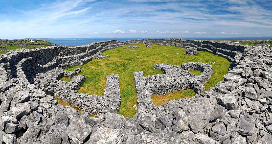 Ireland, County Galway, Aran Islands, Inishmaan Island, Dun Conor stone fortress