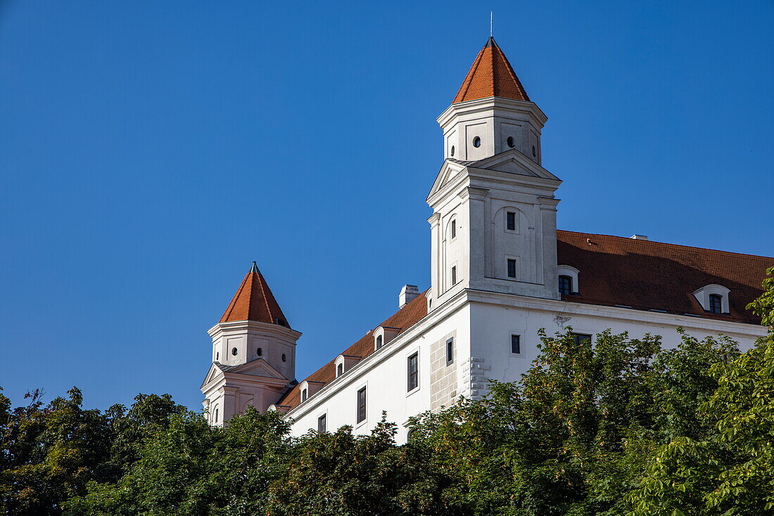 Außenansicht der Burg Bratislava, Bratislava, Bratislava, Slowakei, Europa