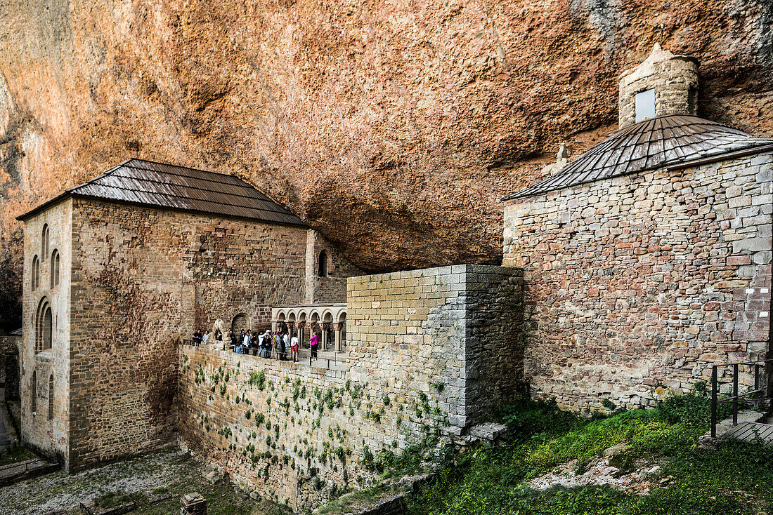 San Juan de la Pena Monastery, Way of St. James, Jaca, Huesca, Aragon, Northern Spain, Spain