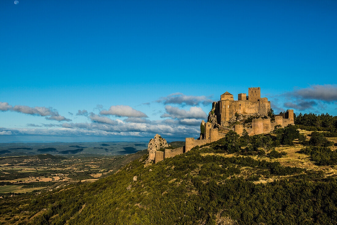 Romanische Burg, Castillo de Loarre, Loarre, Huesca, Aragón, Pyrenäen, Spanien