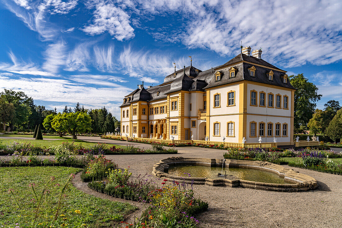 Castle and Rococo Hofgarten Veitshöchheim, Lower Franconia, Bavaria, Germany