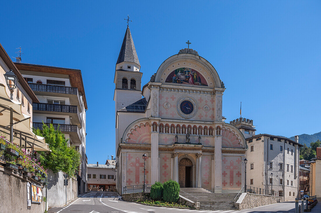 Duomo Arcidiaconale di Santa Maria Nascente in Pieve di Cadore, Province of Belluno, Alto Adige, South Tyrol, Alps, Dolomites, Veneto, Veneto, Italy