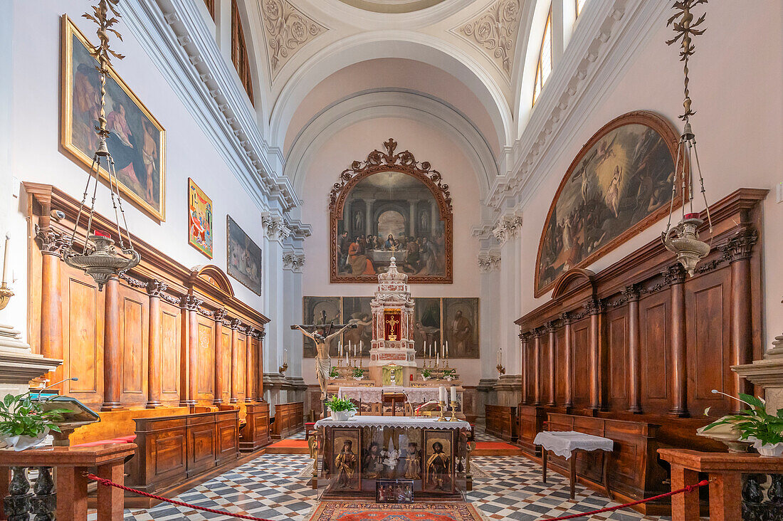 Duomo Arcidiaconale di Santa Maria Nascente in Pieve di Cadore, Province of Belluno, Alto Adige, South Tyrol, Alps, Dolomites, Veneto, Veneto, Italy