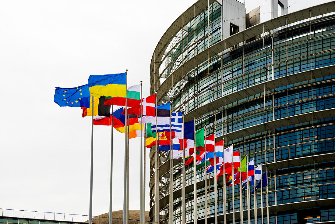 Europäisches Parlament, Europaparlament, Straßburg, Département Bas-Rhin, Elsass, Frankreich