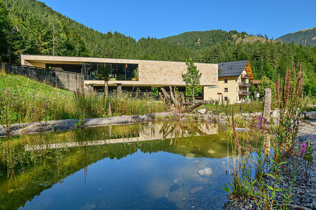 Naturparkhaus in Hinterriss, Naturpark Karwendel, Hinterriss, Karwendel, Tirol, Österreich 