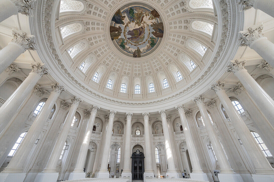  Interior view of the monastery church of St. Blasien, Sankt Blasien, Black Forest, Baden-Württemberg, Germany 