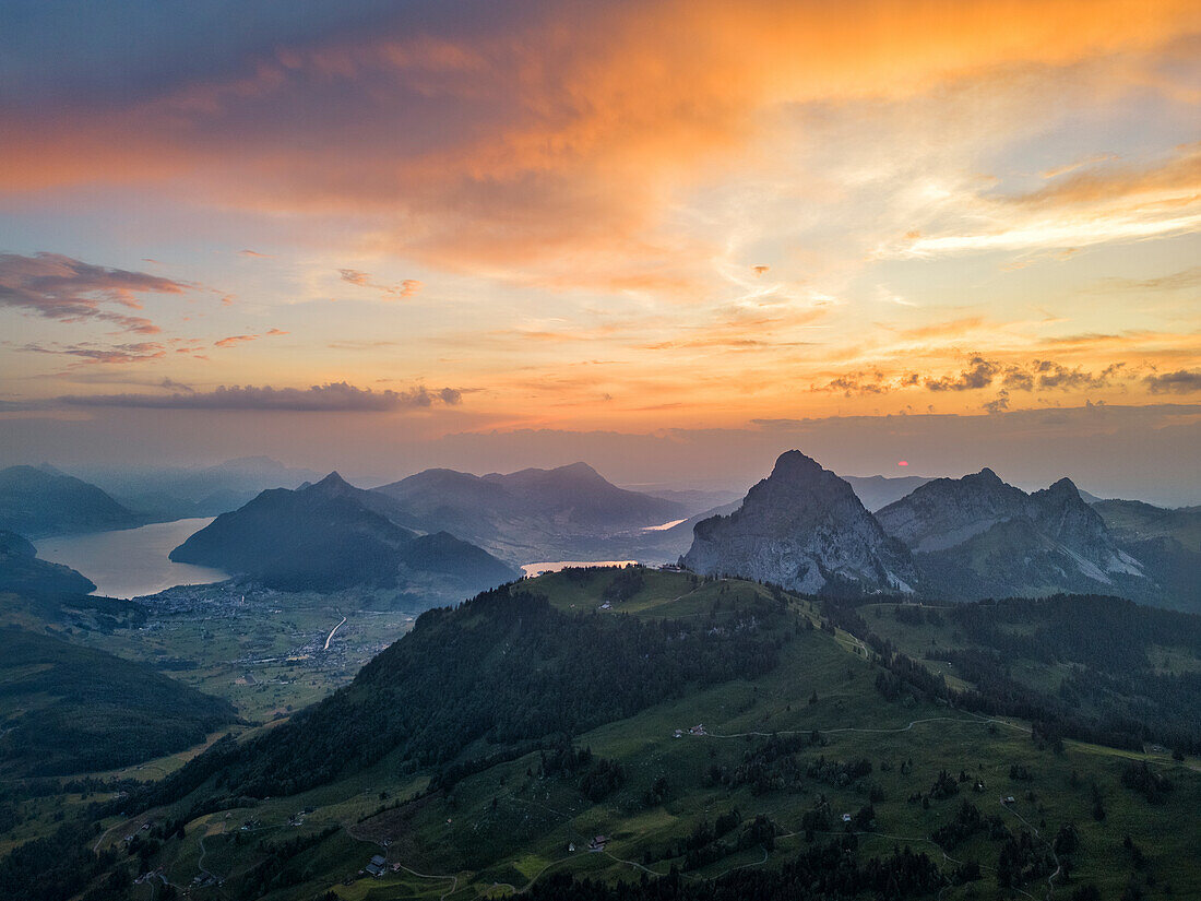  Evening atmosphere on the Ibergeregg, Switzerland 