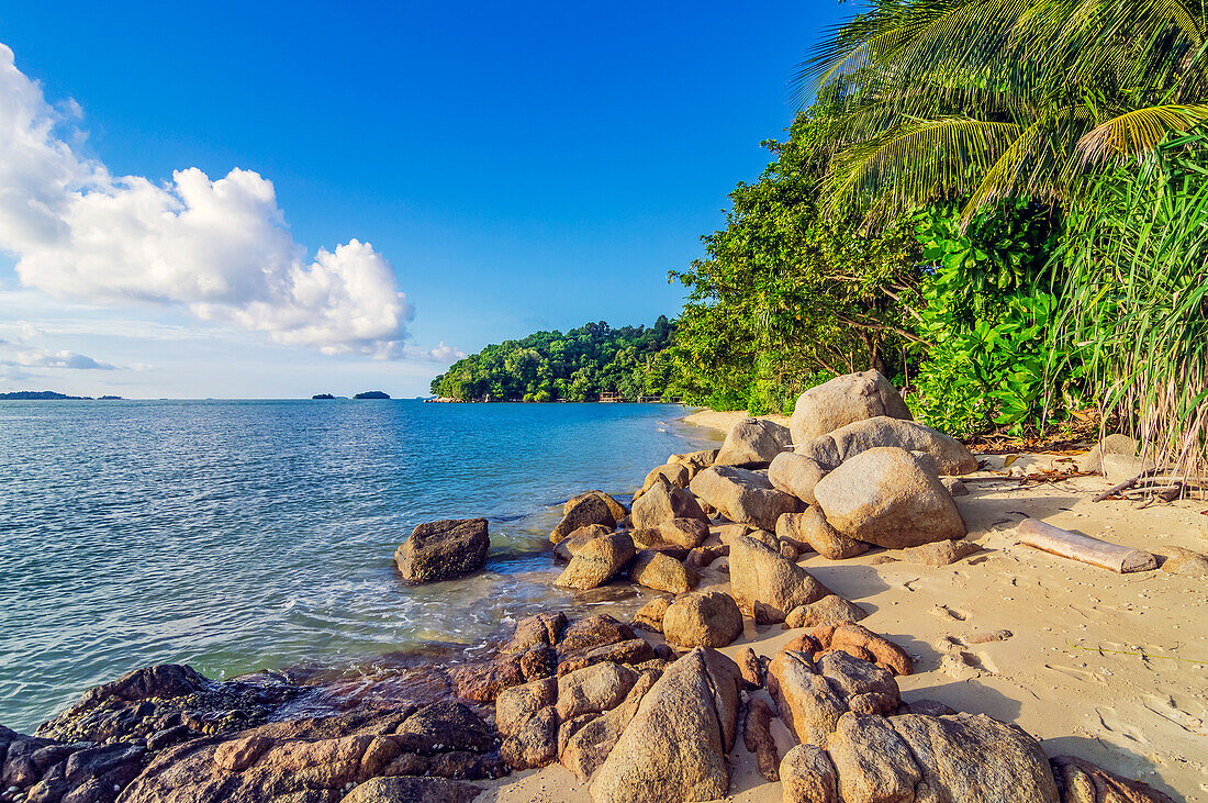  Beach views of an island near Bintan, Indonesia 