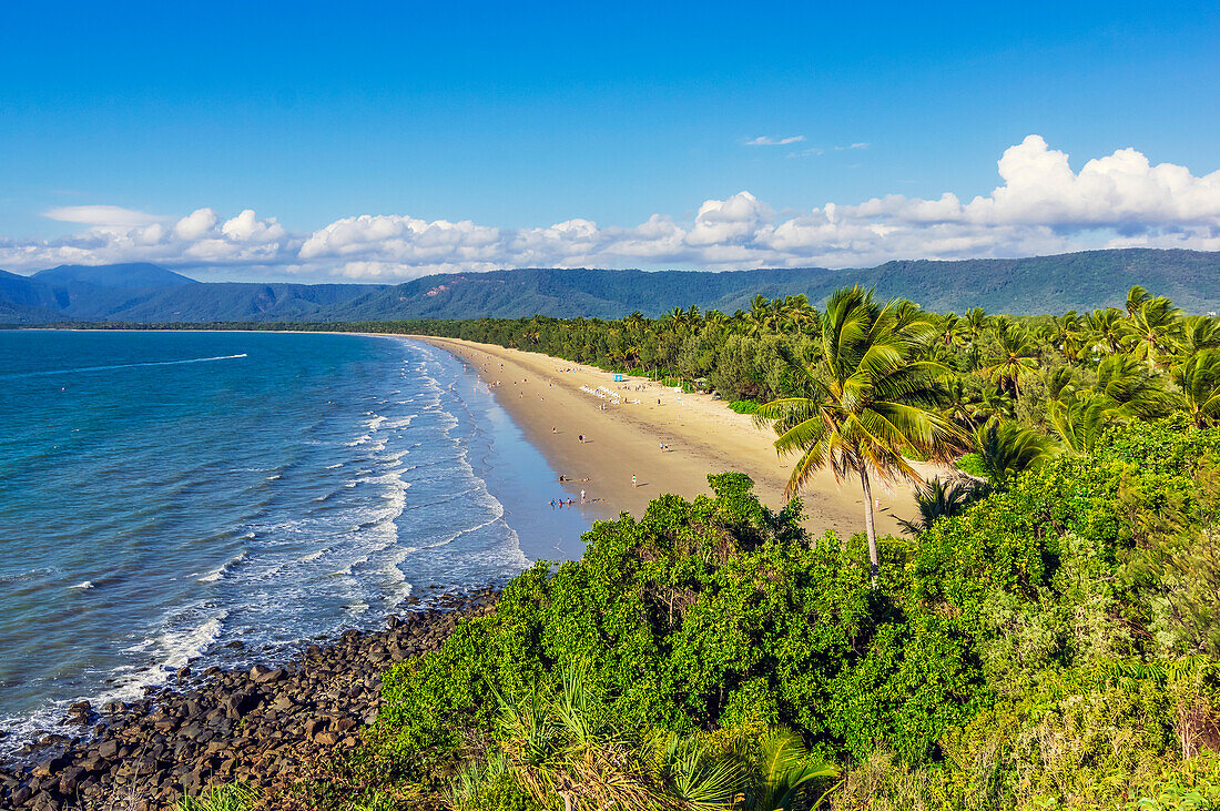  View of Four Mile Beach, Port Douglas, Queensland, Australia 