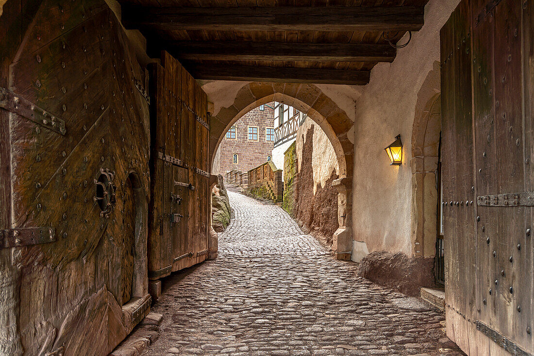 Torhaus der Wartburg, UNESCO Welterbe in Eisenach, Thüringen, Deutschland 