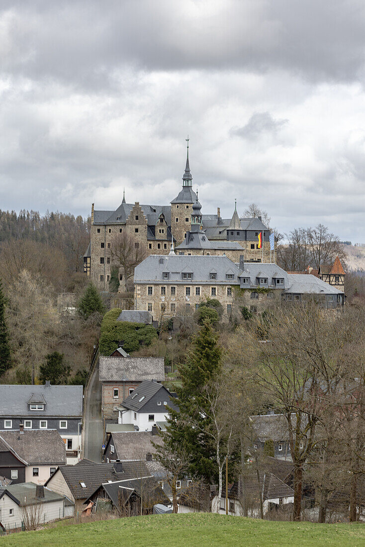 Bei der Burg Lauenstein, Frankenwald, Kronach, Oberfranken, Franken, Bayern, Deutschland, Europa