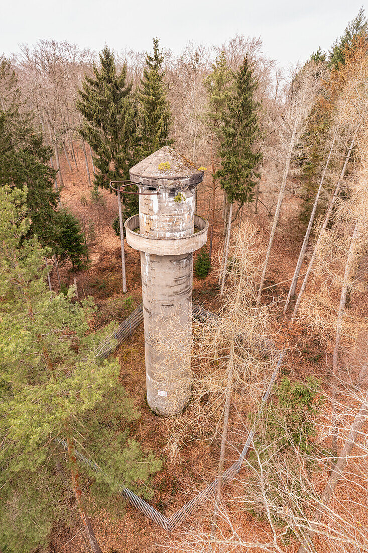  The tank tower near Weigenheim, Franconian wine paradise, Neustadt an der Aisch, Middle Franconia, Franconia, Bavaria, Germany, Europe 