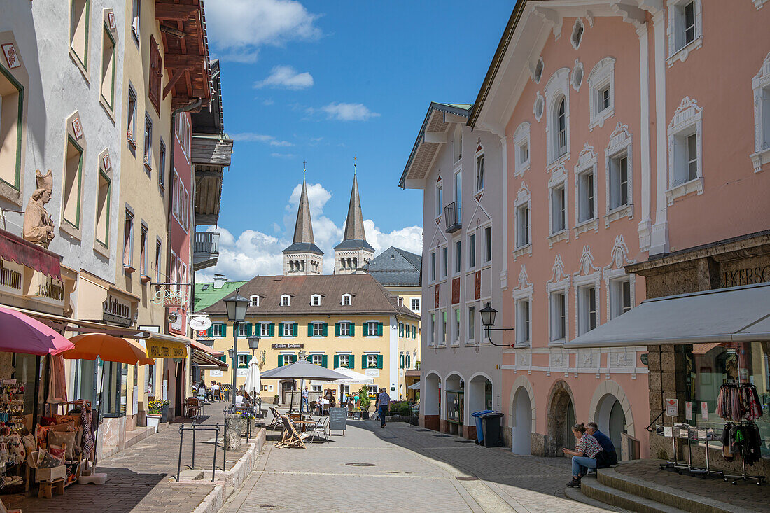 Altstadt von Berchtesgaden, Bayern, Deutschland