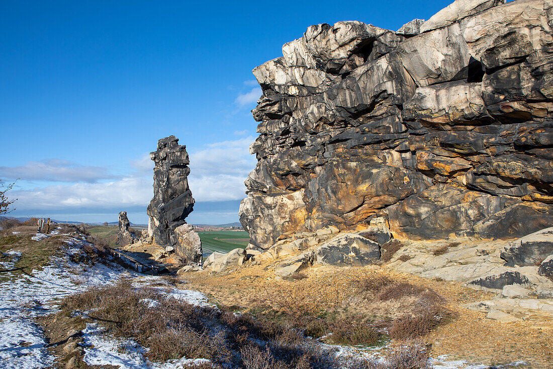  Devil&#39;s Wall (Königsstein) near Weddersleben, Harz, Saxony-Anhalt, Germany 