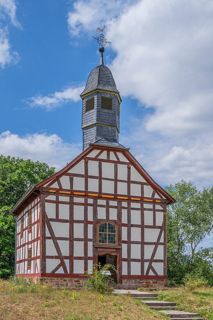 Kapelle im Freilichtmuseum Hessenpark bei Neu-Anspach im Taunus, Hessen, Deutschland