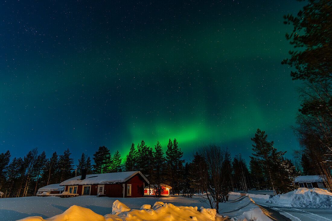 Nordlichter; Råneå, Norrbotten, Schweden