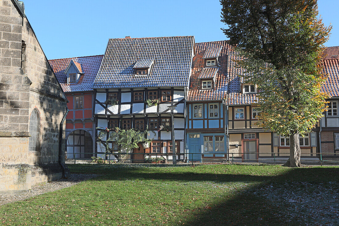 Neustädter Kirchhof, UNESCO-Welterbestadt Quedlinburg, Quedlinburg, Sachsen-Anhalt, Mitteldeutschland, Deutschland
