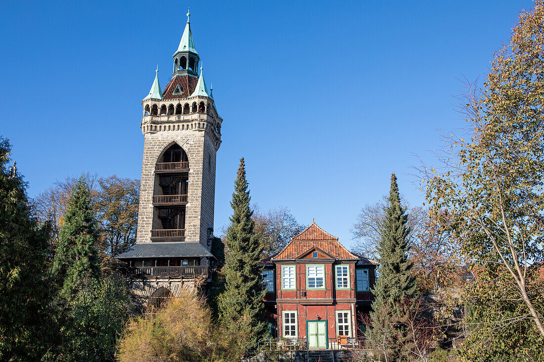  Lindenbeinscher Tower, UNESCO World Heritage City of Quedlinburg, Quedlinburg, Saxony-Anhalt, Central Germany, Germany 