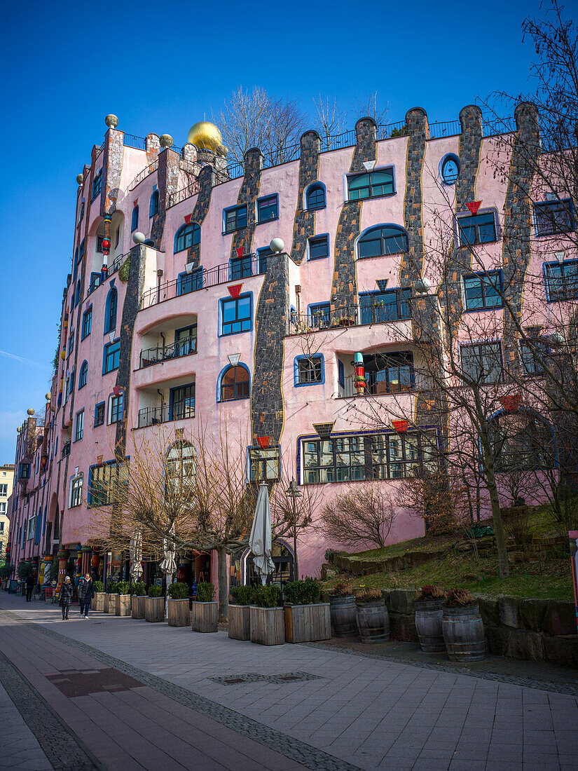  Hundertwasser House The Green Citadel of Magdeburg, Magdeburg, Saxony-Anhalt, Central Germany, Germany 