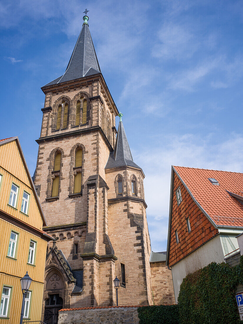 St.-Sylvestri-Kirche, Wernigerode, Harz, Sachsen-Anhalt, Deutschland