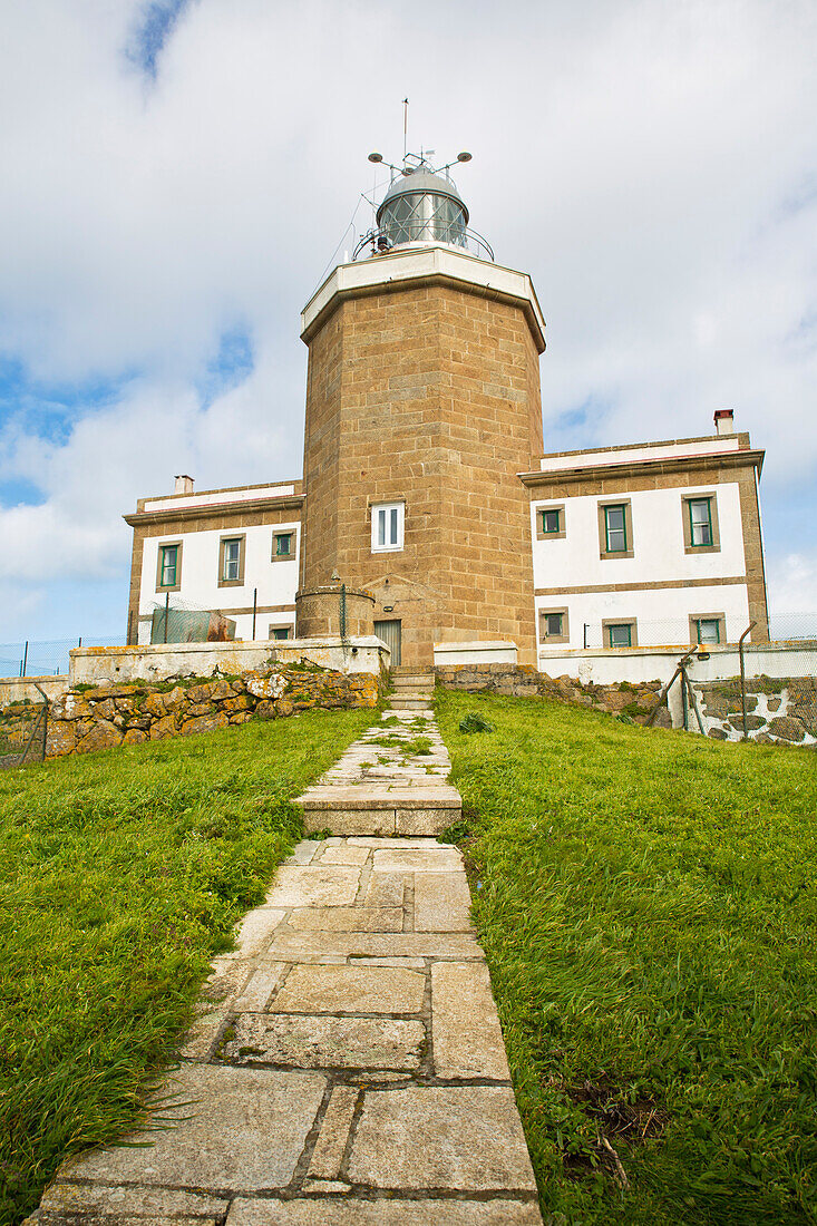  The lighthouse at Cape Finisterre, end of the Way of St. James, Galicia, Spain 