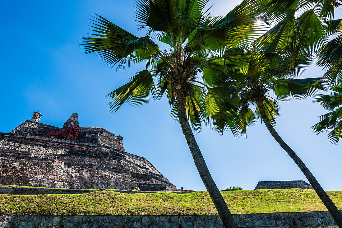  Fortress, Castle San Felipe de Barajas, Cartagena, Colombia, America 