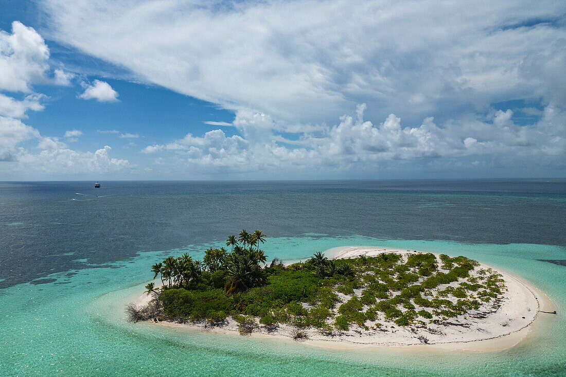  Aerial view of Bijoutier Island, Bijoutier Island, Alphonse Group, Outer Seychelles, Seychelles, Indian Ocean 