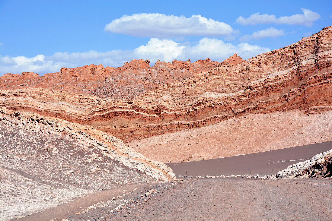 Chile; Nordchile; Region Antofagasta; Atacama Wüste; bei San Pedro de Atacama; Cordillera del Sal; Valle de la Luna