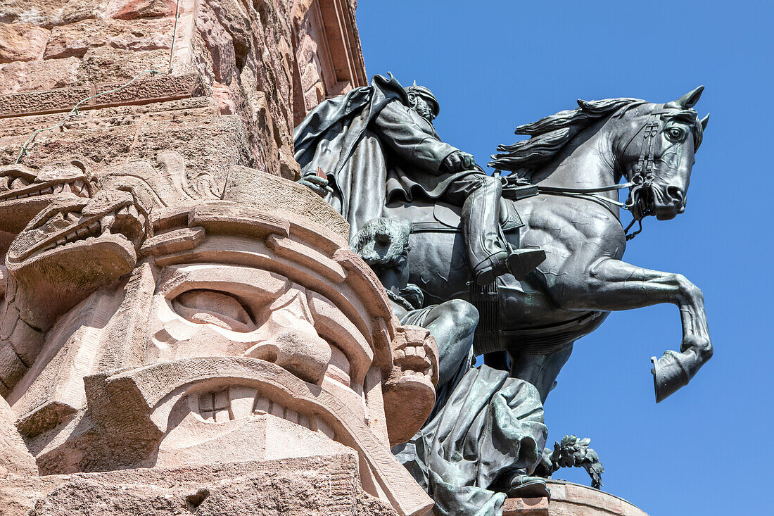  Kaiser Wilhelm monument on the Kyffhäuser Monument, Thuringia, Germany 