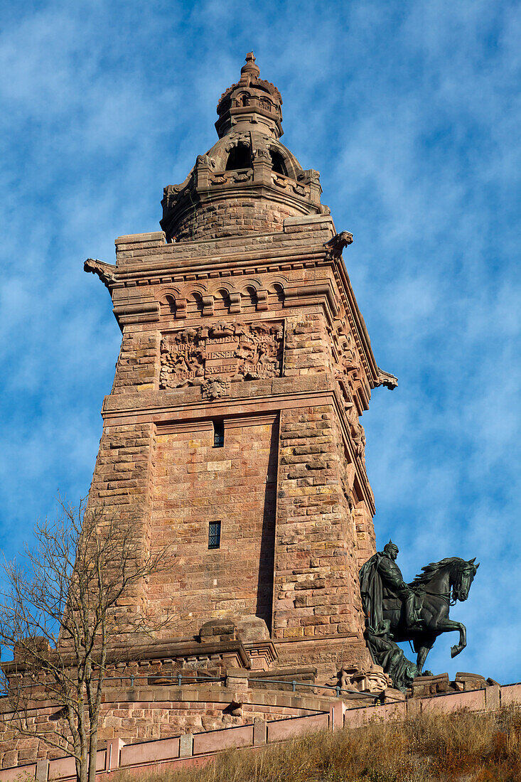 Kyffhäuser monument at the Reichsburg Kyffhausen, Thuringia, Germany 