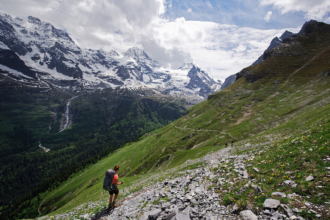  On the way to Ober Steinberg, Stechelberg, Bernese Oberland, Switzerland. 