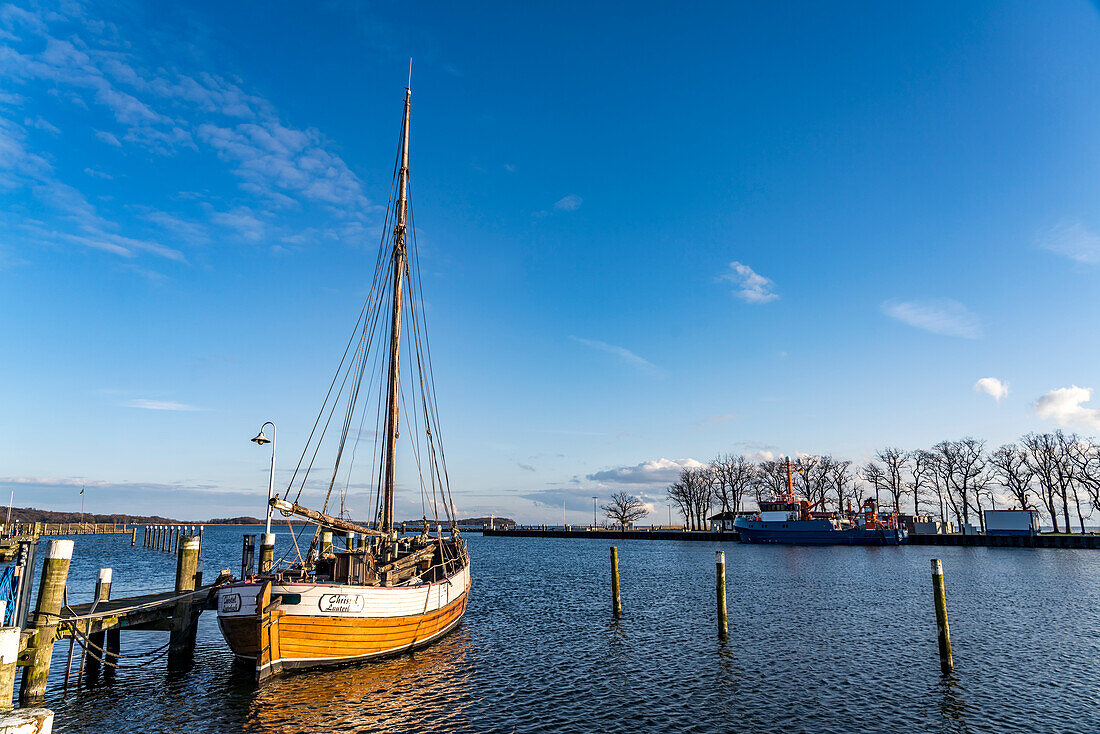  At the port of Lauterbach, Putbus, Ruegen Island, Mecklenburg-Western Pomerania, Germany   