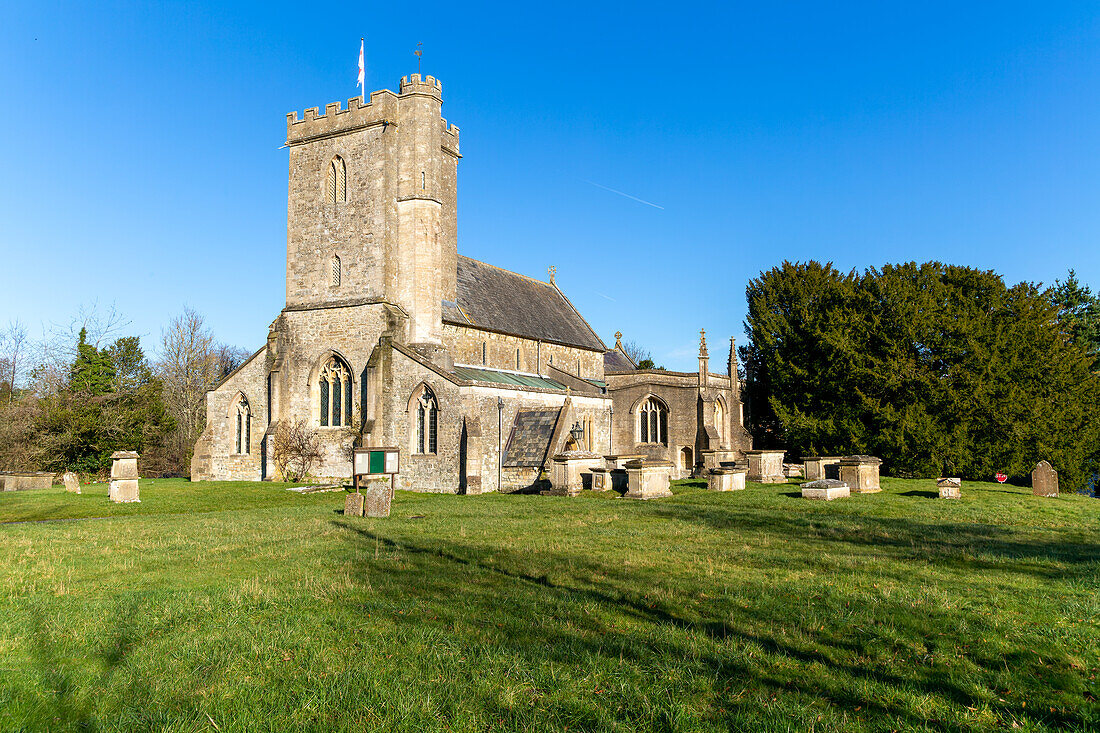 Village parish church of All Saints, West Lavington, Wiltshire, England, UK