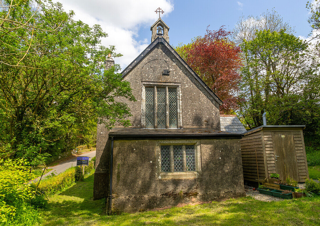 Kapelle der Kirche Saint Raphael, Huccaby, Hexworthy, Dartmoor Nationalpark, Devon, England, Großbritannien