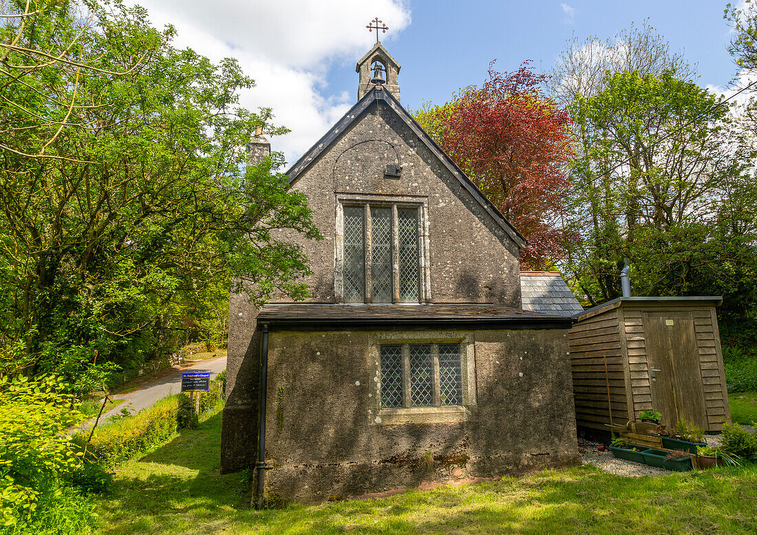 Saint Raphael's church chapel, Huccaby, Hexworthy, Dartmoor national park, Devon, England, Uk