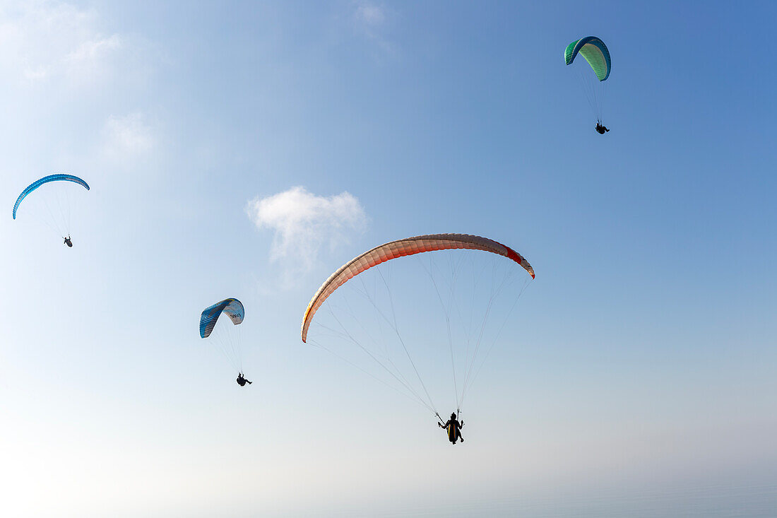 Paragliding, Tamellalt, Südmarokko, Nordafrika,