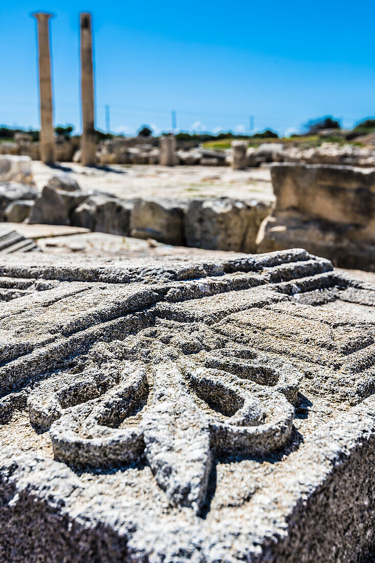 Ausgrabungsstätte, Archäologische Fundstätte, Amathous, Limassol, Bezirk Limassol, Republik Zypern