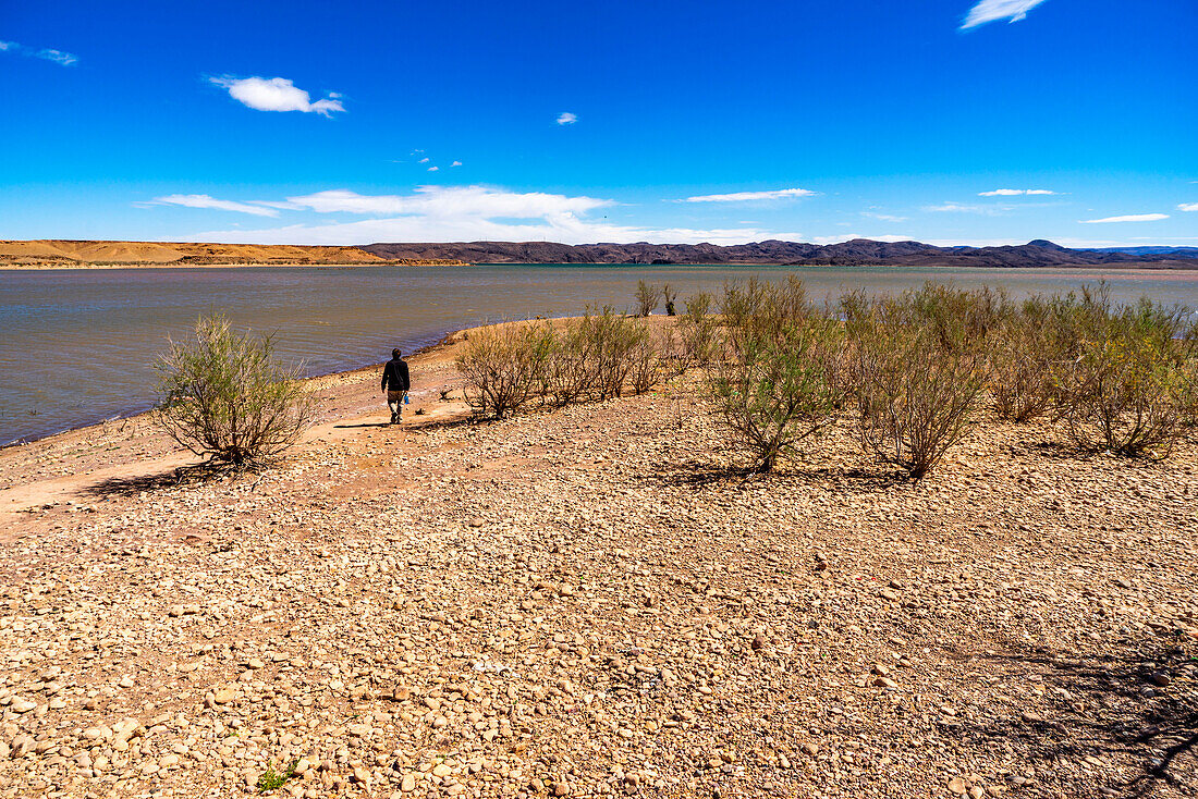  North Africa, Morocco, Ouarzazate Province, reservoir 